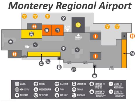 Monterey Regional Airport Map - Ontheworldmap.com