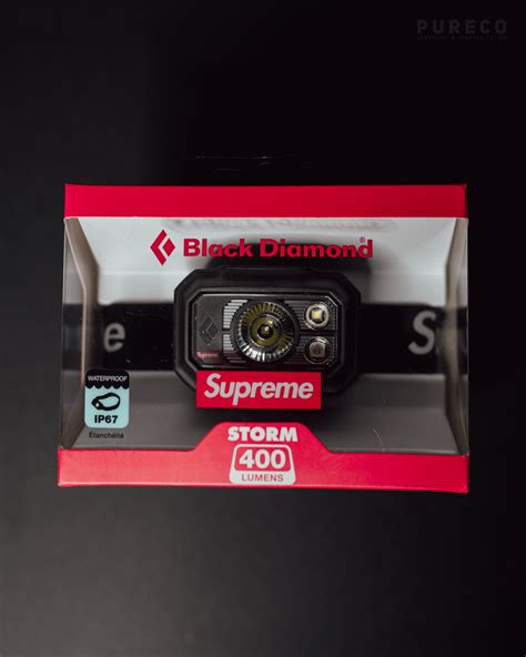 Supreme Black Diamond Storm 400 Headlamp [Black] — PURE