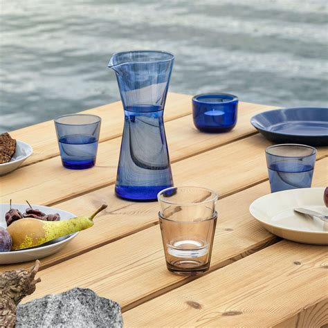 iittala Kartio Ultramarine Blue Medium Tumblers - Set of 2 - iittala ...