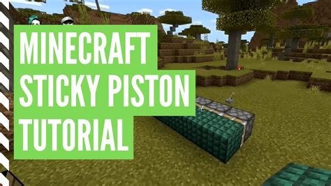 Minecraft How To Craft A Sticky Piston