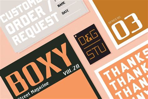 Boxy Font - YouWorkForThem