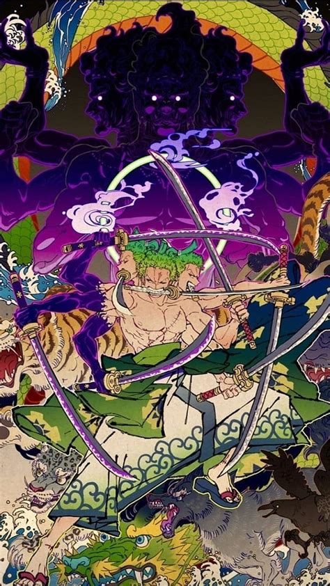 Roronoa Zoro and Ashura. Animes , Papel de parede anime, Personagens de anime, Roronoa Zoro ...