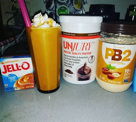 Delicious Butterfinger Protein Shake