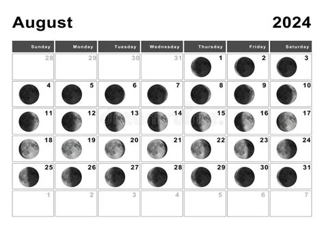 Moonrise Calendar August 2025 - Tracey Mathis