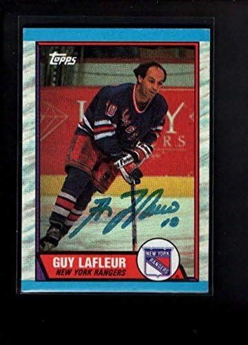 1989 Topps #189 Guy Lafleur Authentic On Card Autograph Signature ...