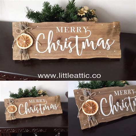 Christmas Decor Rustic Wooden Sign Christmas Signs | Etsy