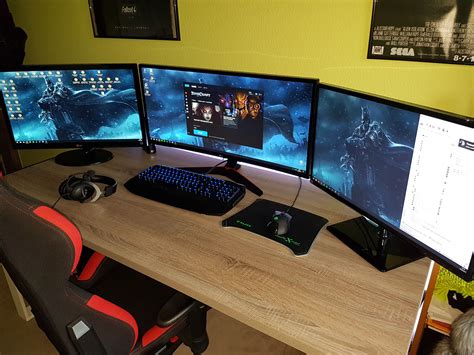 My setup with my new ultrawide monitor | Quarto gamer, Chavoso, Quarto