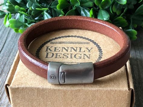 Men Leather Bracelet Brown Bracelet Men Leather Jewelry Men - Etsy