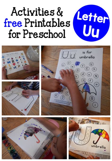 Letter U Activities for Preschool - The Measured Mom