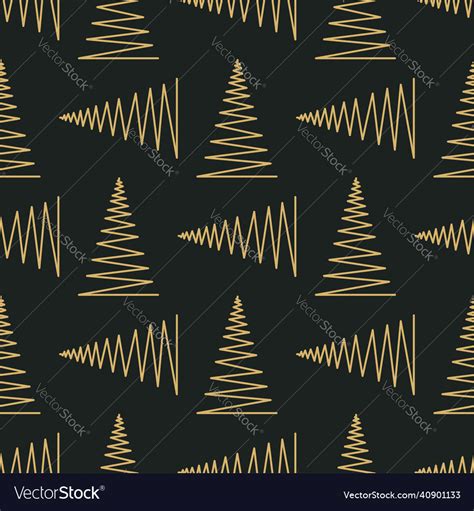 Seamless pattern with gold and black geometric Vector Image