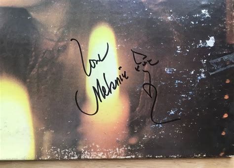 MELANIE SIGNED AUTOGRAPH CANDLES IN THE RAIN VINYL RECORD ALBUM ...