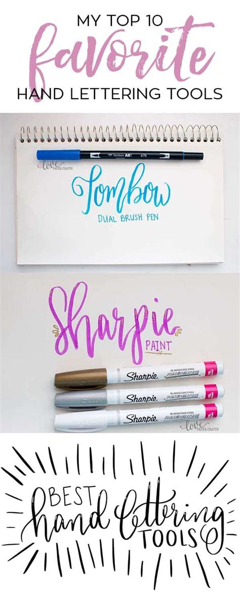 My Top 10 Hand Lettering Tools - Love Paper Crafts