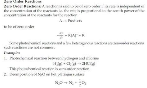 Vedupro: Zero Order Reaction in Chemistry, Zero Order Reactions Basics ...