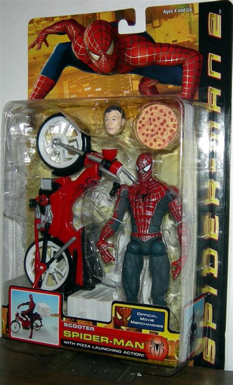 Scooter Spider-Man Action Figure Movie 2 Pizza Launching