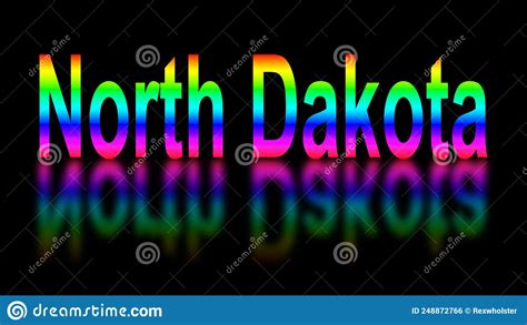 Rainbow Sign with Reflection Stock Illustration - Illustration of ...