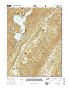 Lake Moomaw Topo Map in Alleghany County, Virginia