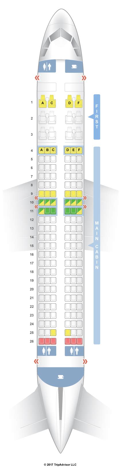 SeatGuru Seat Map American Airlines Airbus A320 (320)