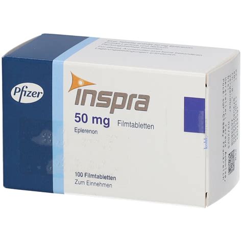 Buy Inspra eplerenone 50mg film-coated tablet 1's online with MedsGo. Price - from ₱0.00