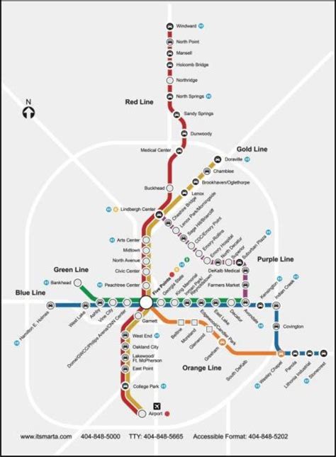 Marta Rail Map