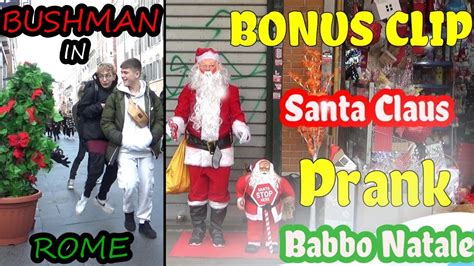 BUSHMAN & SANTA CLAUS PRANKS - YouTube