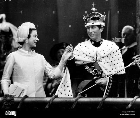 Prince charles investiture 1969 Black and White Stock Photos & Images - Alamy