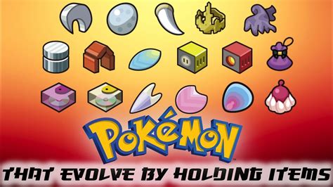 Pokemon That Evolve By Holding Items - YouTube