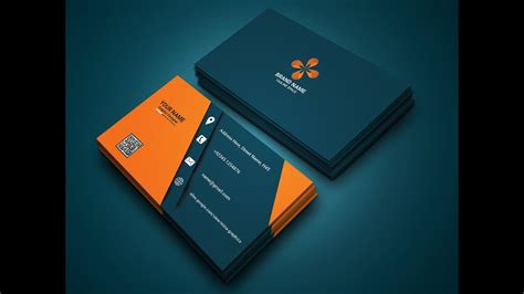 How to create visiting Card Design in Photoshop | Business Card Design ...