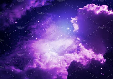 Night sky with stars featuring explosion, deep, and night | Abstract Stock Photos ~ Creative Market