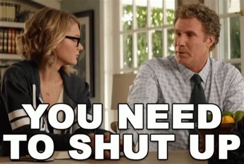 Will Ferrell Shut Up GIF by swerk - Find & Share on GIPHY