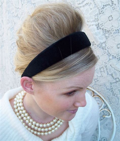 Black VELVET Headband Classic Preppy