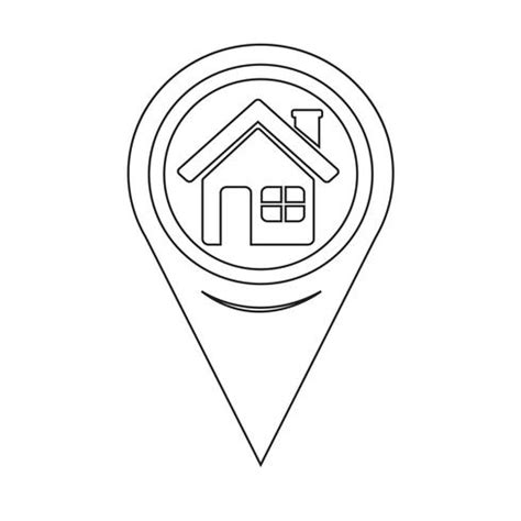 Map Pointer Home icon 643507 Vector Art at Vecteezy