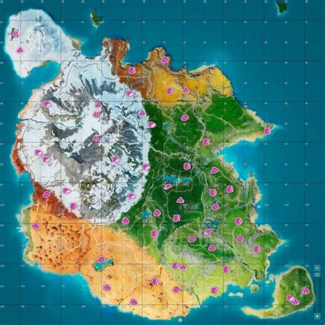 Mine Locations The FRONT Game Map: Location of All Resources