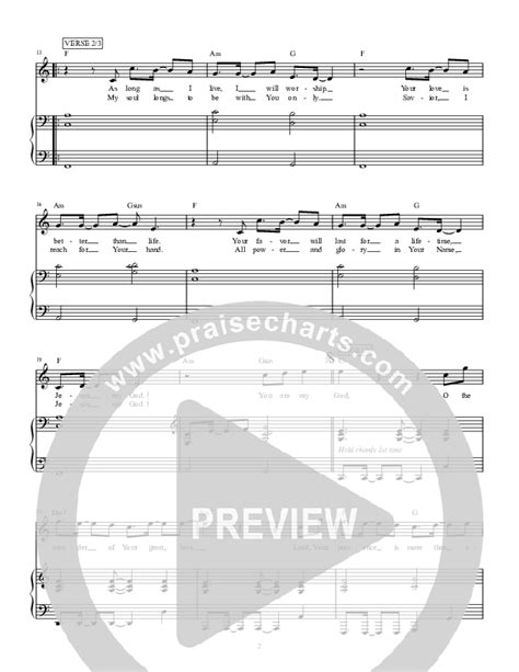 You Are My God Sheet Music PDF (Highlands Worship) - PraiseCharts