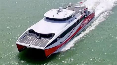 £7 Million High Speed Ferry Tour : Red Jet 7 - YouTube