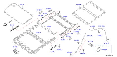 Nissan Altima Sunroof Drain Hose. Drain hose used for the - 91390-ZN50C | SULLIVAN BROTHERS ...