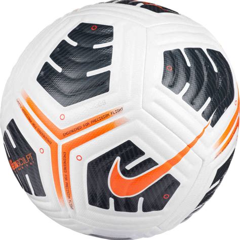 Nike Academy Pro Soccer Ball - White & Black with Total Orange - SoccerPro