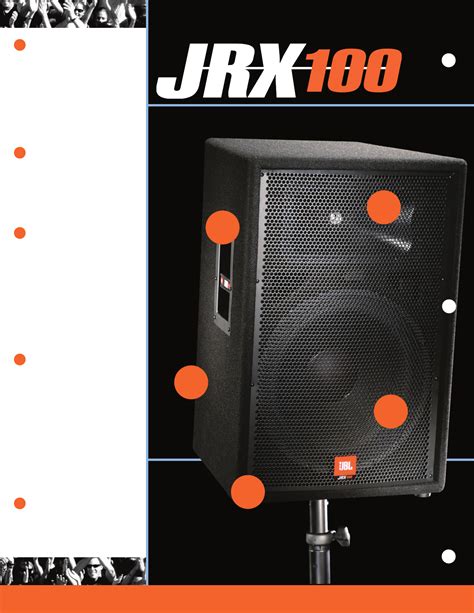 Jbl jrx 100 speakers specs locations