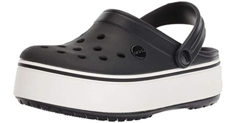 Lyst - Crocs™ Crocband Platform Clog in Black