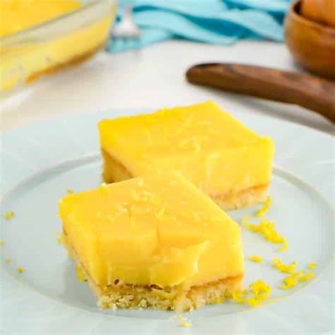 Keto Lemon Bars / Slice - My Keto Kitchen