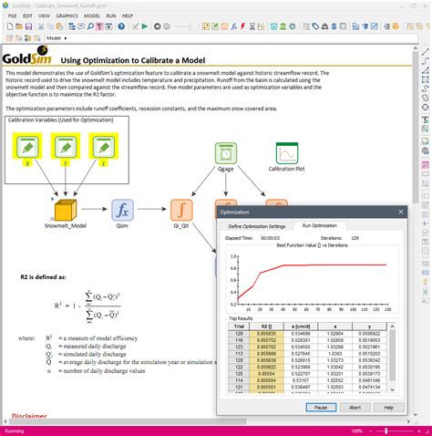 Calibrate a Snowmelt Runoff Model – GoldSim Help Center