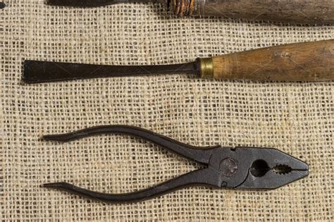 Old tools featuring aged, antique, and background | Industrial Stock ...