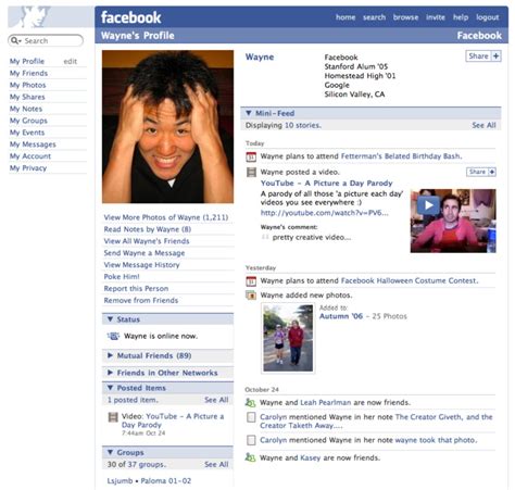 20 Years of Facebook Website Design History - 33 Images - Version Museum