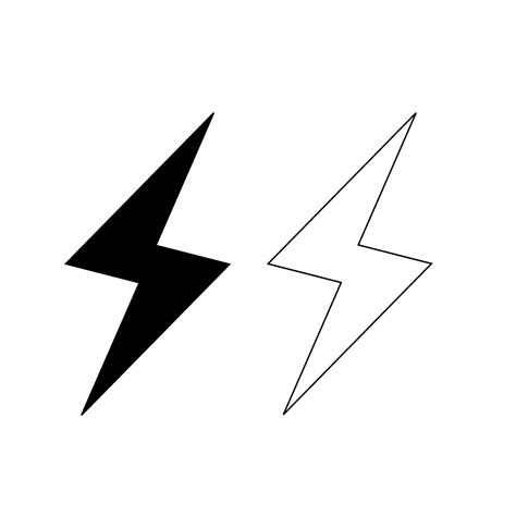 Lightning bolt icon. Lightning bolt vector or clipart. 4263229 Vector ...