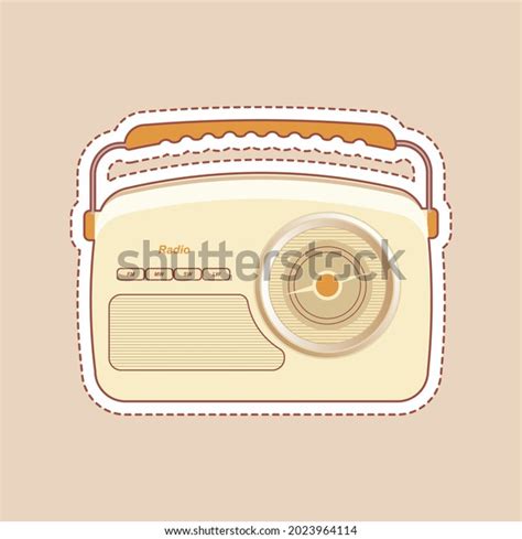 Aesthetic Vintage Radio Cartoon Illustration Stock Vector (Royalty Free) 2023964114 | Shutterstock