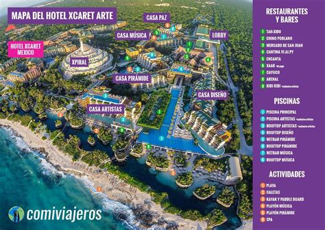 Xcaret Arte Hotel: the BEST guide ️ | Map Daily plan | Hotel, Xcaret cancún, Mercado de san juan