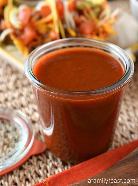 Homemade Taco Sauce is so easy to make and so delicious - you'll never buy the jarred or canned ...