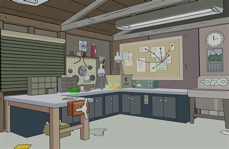 Meta Quest 3 Custom Home: Rick n Morty Garage Cel Shaded | O