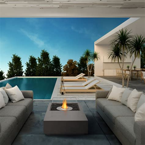 EcoSmart Fire Manhattan 50 Bioethanol Fire Table — Woodlark Garden Luxury