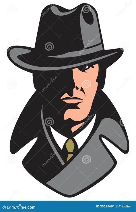 Private detective stock vector. Illustration of courts - 35629691