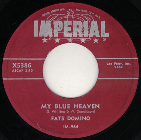 Fats Domino – My Blue Heaven / I'm In Love Again – Vinyl (7", 45 RPM ...